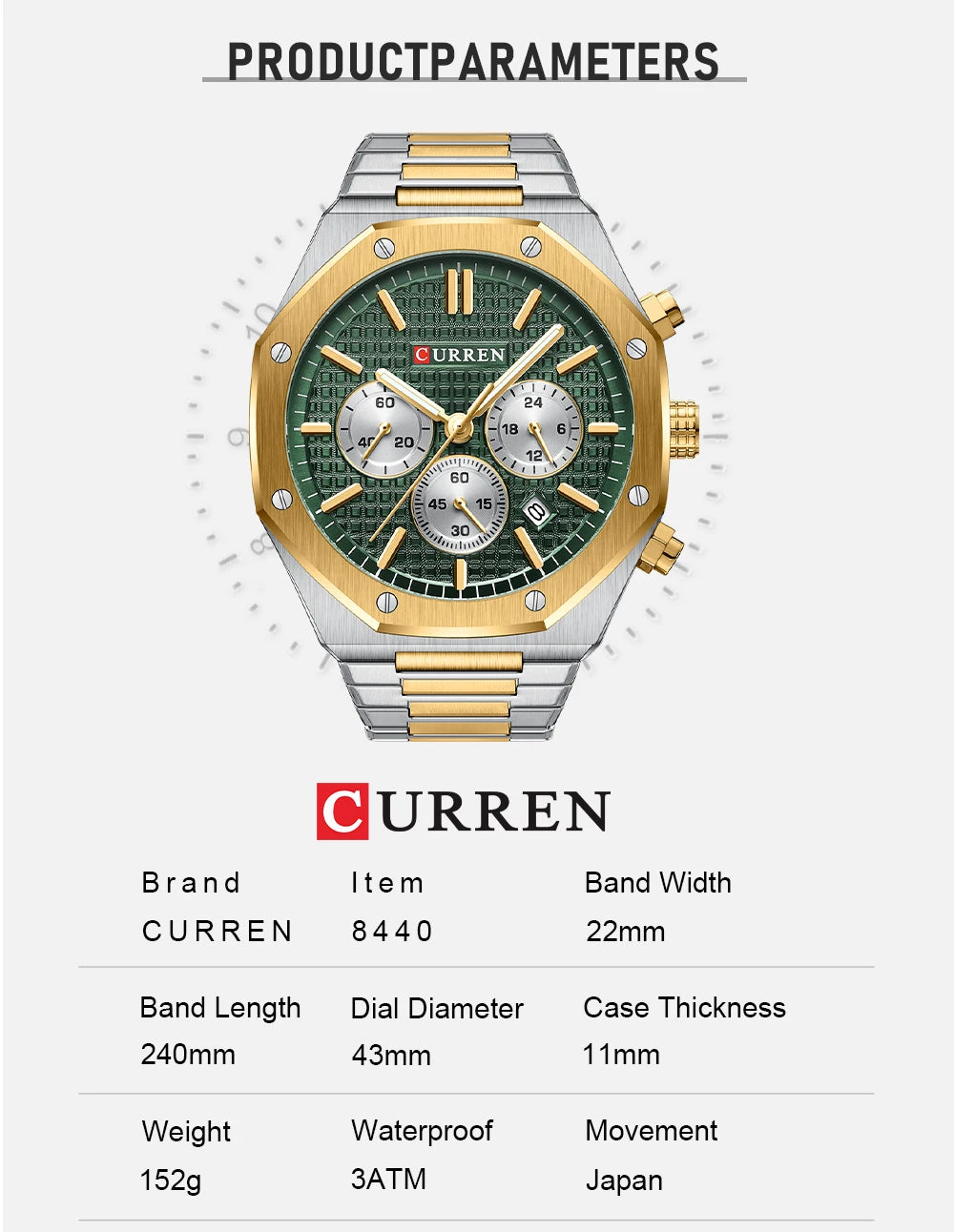 CURREN tempérament hommes de luxe Design de mode or hommes montres multifonction lumineux Quartz mâle montre-bracelet Relogio Masculino