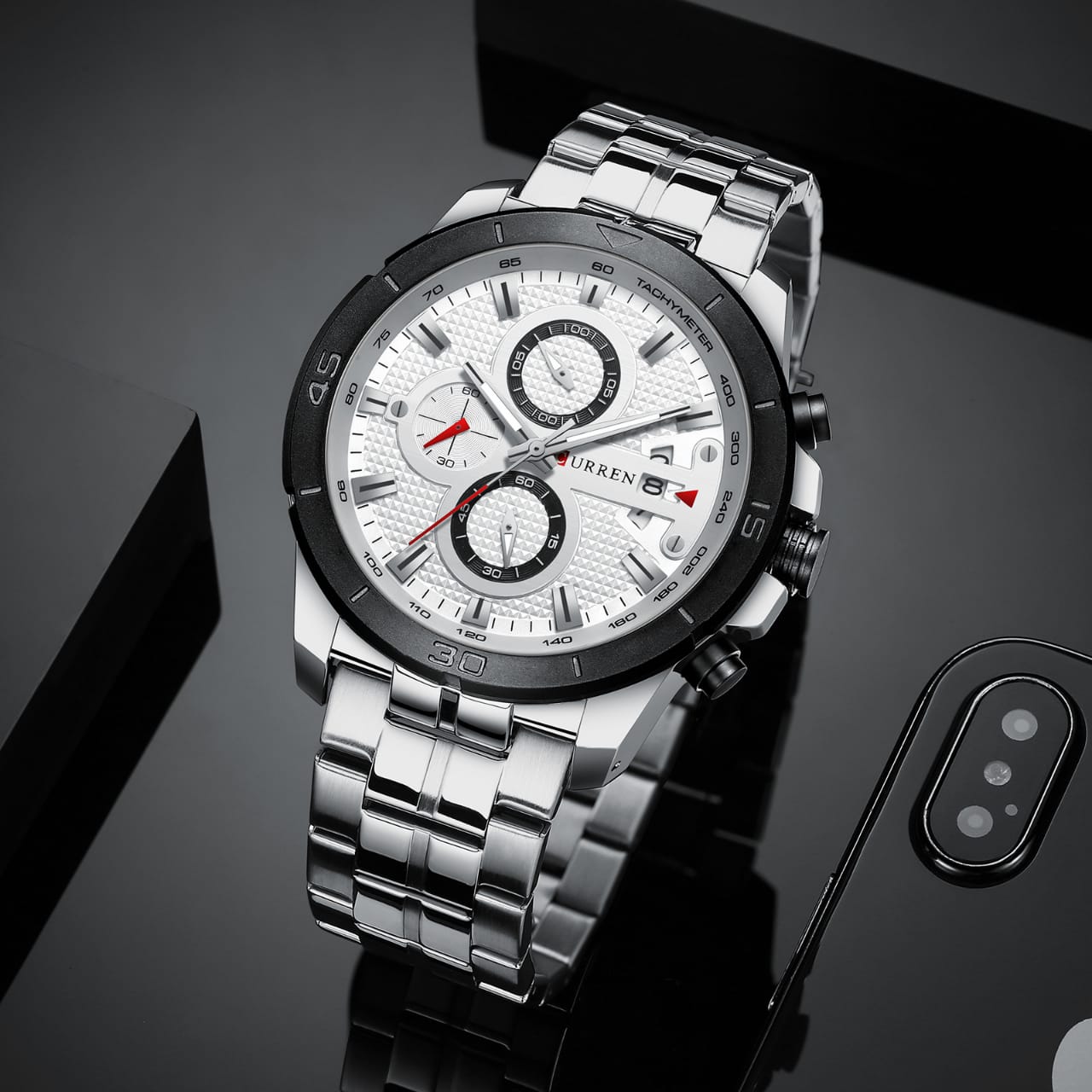 CURREN montre hommes étanche chronographe Sport militaire mâle horloge haut marque de luxe en acier