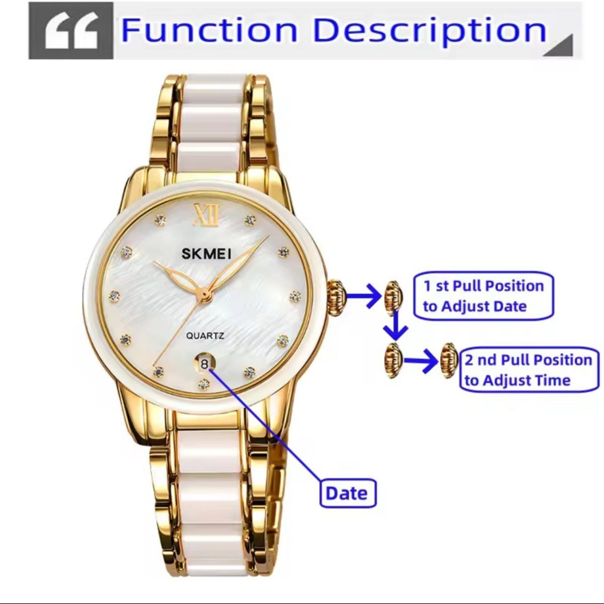 Montre à quartz pour femme SKMEI